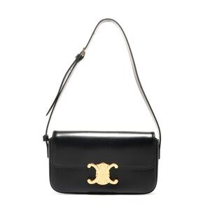 Celine East West Triomphe Shoulder Bag, Brown, WS26088